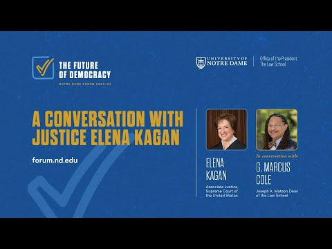 A Conversation with Justice Elena Kagan