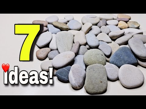7 Cool and Easy Ideas with Flat Pebbles! ♻️🥰👍