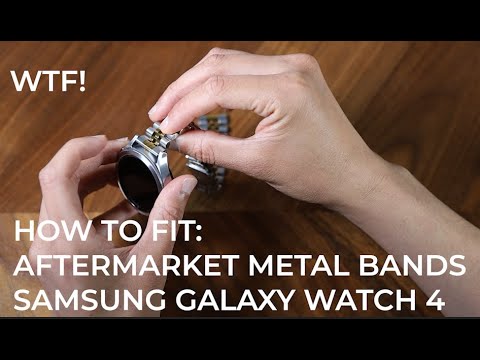 How To Fit Aftermarket Metal Bands and Straps to the Samsung Galaxy Watch 4 with Adapters