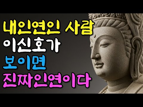 진짜 내 인연을 알아보는법 | 평생 인연이 보이는 징조 | 부처님지혜 | 부처님말씀 | 석가모니 가르침 | 인생조언 | 불교철학 | 마음챙김 | 오디오북