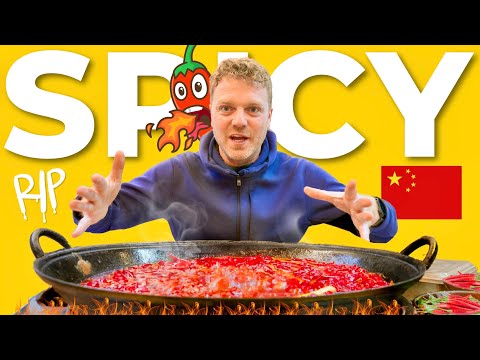 I Tried SPICY Sichuan Hot Pot For The First Time in China 🇨🇳