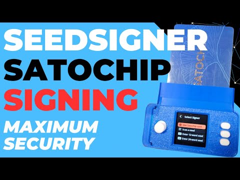 No Compromise DIY... SeedSigner with Satochip Signing - Maximum Security Bitcoin DIY Hardware Wallet