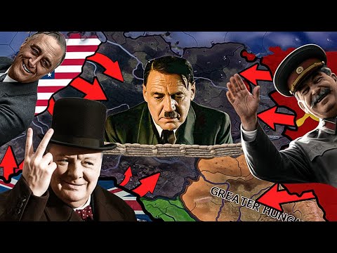 Historical Germany vs the Hardest HOI4 AI