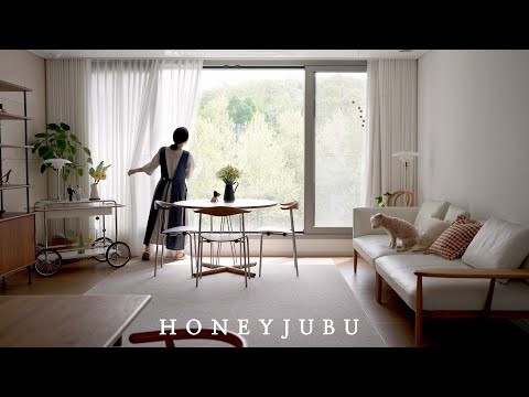 새로운 거실을 위한 정리정돈 / 세탁실 정리 / 자라홈, 문어볶음밥, 베이글 샌드위치 / Clean with me