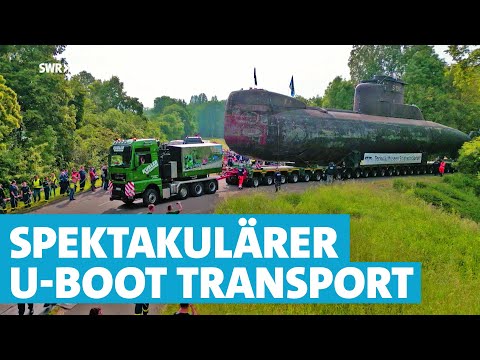 U-Boot-Transport sorgt für Aufsehen! 500 Tonnen treten letzte Fahrt ins Technikmuseum an