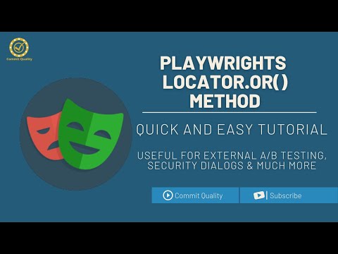 Playwright Tutorial - NEW Locator.or() Method