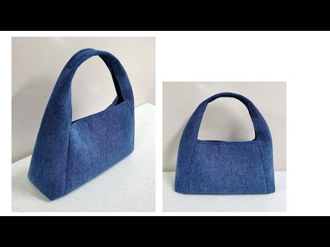 DIY Create a luxurious brand-style bag with jeans/Jeans upcycling