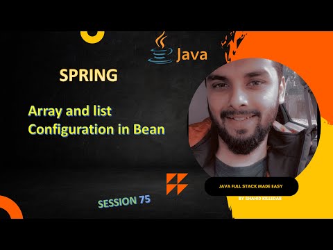 session 75 ( Array & List Injection Spring XML)