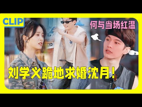 【沈月被跪地求婚】刘学义跪地深情求婚沈月，何与气得当场红温！沈月却为拯救武艺毅然放弃奖励！| 盲盒旅行局 Random journey on the way #沈月#shenyue #刘学义 #何与