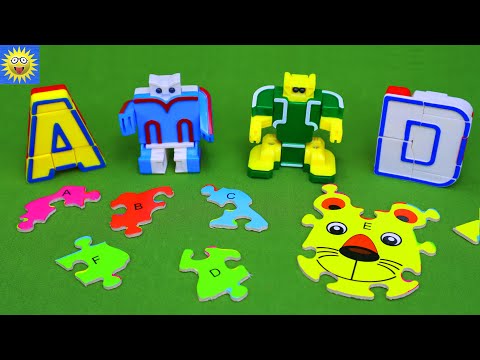 Learning the ABC's with Growing Little Ones for Jesus Alphabet Puzzle Letter Sounds Robot Toy Video