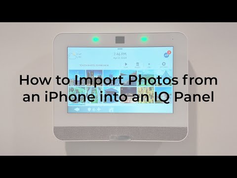How to Import Photos from an iPhone into an IQ Panel