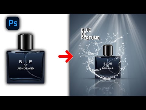 Perfume product manipulation using Photoshop | Photoshop tutorial