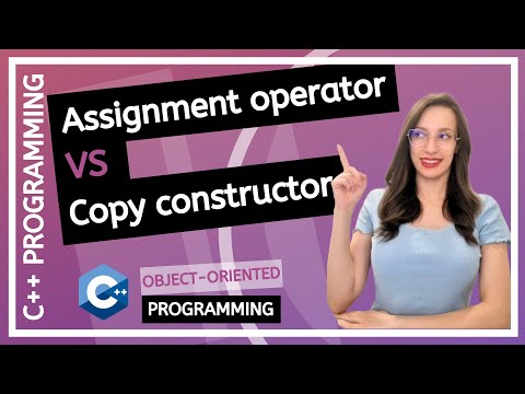 Difference between copy constructor and assignment operator in C++ (OOP tutorial for beginners)