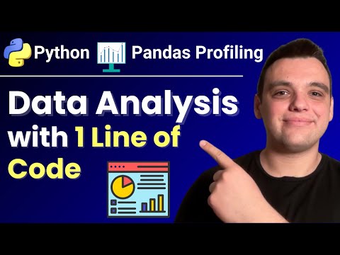 1 Line of Python Code to Generate a Full Data Analysis Report! (Pandas Profiling)