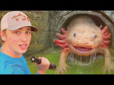 Я нашёл аксолотлей в тайном туннеле!