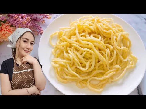 Лағманның қамыры. Идеальное тесто для лагмана. Онай рецепт.