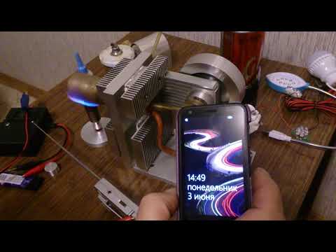 Двигатель Стирлинга с генератором для пикника