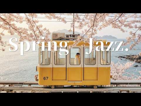 Spring Jazz Playlist 🌸 | Gentle Cafe Jazz for Relaxing & Studying | Fresh Spring Vibes