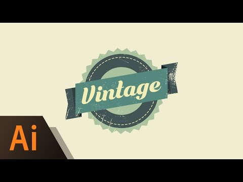 Illustrator Beginner Tutorial: Vintage Logo Tutorial