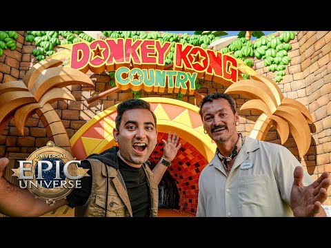 World Overview of Donkey Kong Country in SUPER NINTENDO WORLD™ at Universal Epic Universe