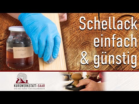 Holzoberfläche mit Schellack - Einfach, günstig und nachhaltig