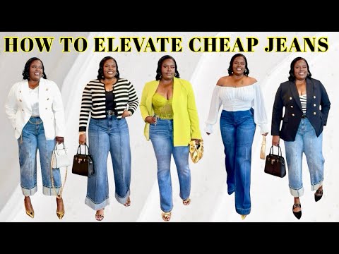 HOW TO ELEVATE INEXPENSIVE JEANS FOR A MORE UPSCALE LOOK (ALL JEANS UNDER $50)