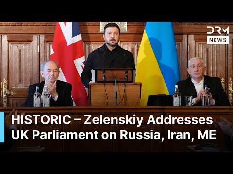 FULL REMARKS: Zelenskiy Delivers Historic Speech to UK Parliament, Talks Russia, Iran, Hormuz | AC1N