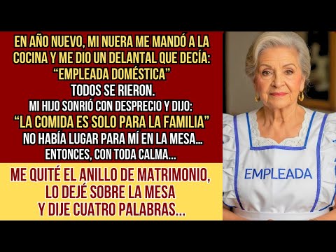 HISTORIAS REALES. En Año Nuevo, mi nuera me llamó empleada delante de todos… y mi hijo solo se rió.