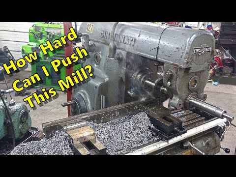 Milling a Deep Groove With The Horizontal Mill - Manual Machine Shop