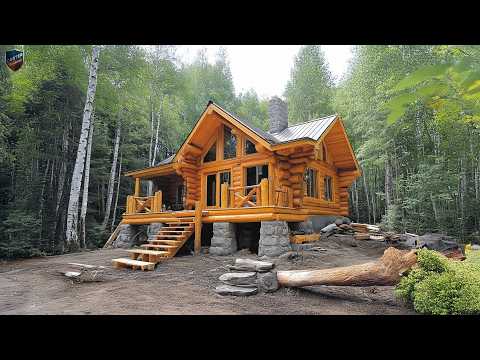 365 Days Of Building A Massive Wooden House Alone – Start To Finish