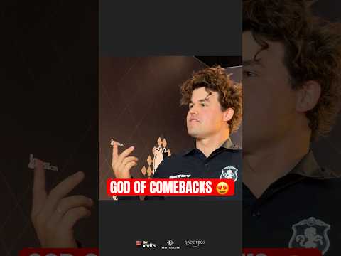 Most Insane Comeback of Magnus Carlsen 🐐🔥 #chess #magnuscarlsen