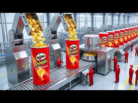 Inside the PRINGLES Factory🥔 How Perfect Crisps Are Made