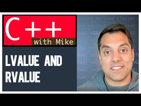 lvalue, rvalue, lvalue references and an intro to rvalue references | Modern Cpp Series Ep. 31