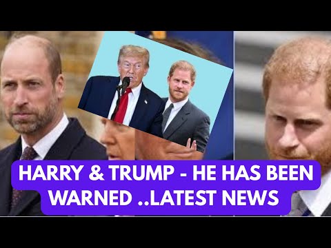 STOP IT - HARRY WARNED ABOUT PRESIDENT TRUMP - HIS RESPONSE? LATEST #meghan #princeharry #trump
