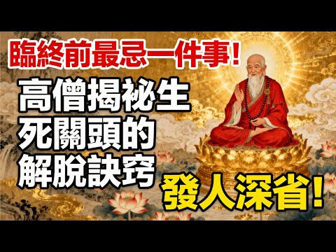 臨終前最忌一件事！高僧揭祕生死關頭的解脫訣竅，發人深省！#佛學#佛教#佛法無邊#佛陀#修心#修行文化#智慧人生#禪悟人生#傳統文化#修行#玄學
