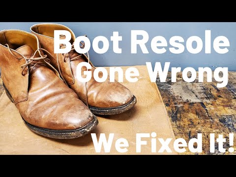 A BAD Resole Job on These Crockett & Jones Chukka Boots | We Refurbish Them Correctly