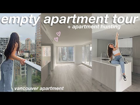 EMPTY APARTMENT TOUR & APARTMENT HUNTING!! moving diaries episode 2 ♡.•*'
