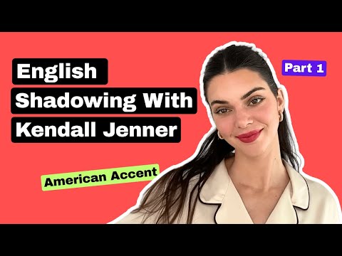 Shadowing English with Kendall Jenner | Improve Your English Speaking