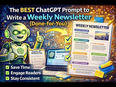 The Best ChatGPT Prompt to Write a Weekly Newsletter (Done-for-You)