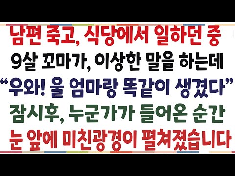 (반전신청사연)남편 떠나고, 식당에서 일하던중 9살꼬마가 이상한 말을 하는데 "우와! 울 엄마랑 똑같이 생겼다" 믿을수 없는 일이 일어났습니다[신청사연][사이다썰][사연라디오]
