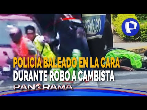 Balazo en la cara contra uniformados: minuto a minuto del impactante robo a cambista en San Borja