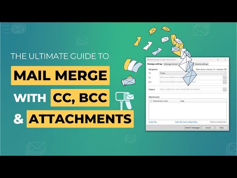 Mail Merge with CC, BCC & Attachments | Mail Merge with CC | Mail Merge with BCC