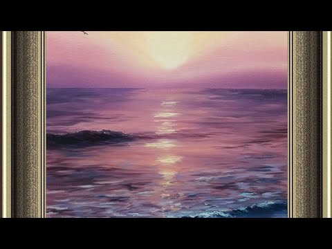 How to Paint a sunset with Oil Paint
