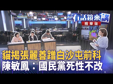 貓揭張麗善蹭白沙屯前科 陳敏鳳:國民黨死性不改|四叉貓 陳敏鳳 苗博雅|吳安琪|【#有話鏡來講】20250502