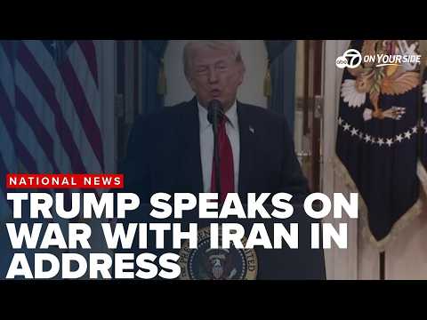Trump addresses nation on Iran War, says conflict will end "shortly"