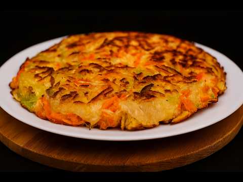 Unglaublich leckerer Kohlkuchen in 10 Minuten! Ohne Ofen und ohne Teig! Schnell und einfach gemacht