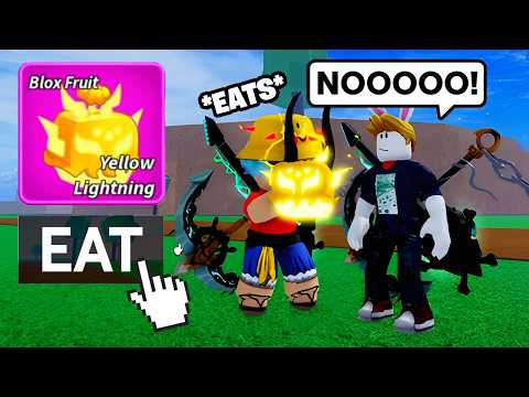 Eating the RAREST Blox Fruits in Front of SCAMMERS