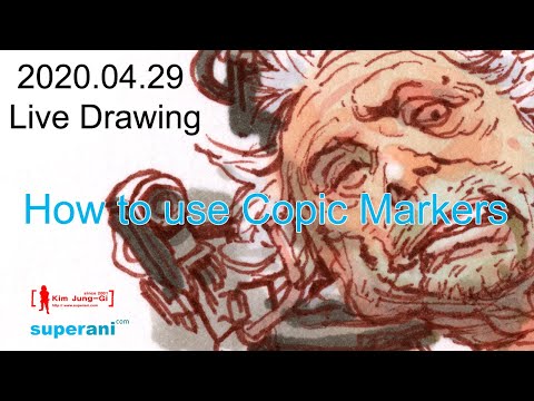 2020.04.29 Live Drawing ( How to use Copic Markers)