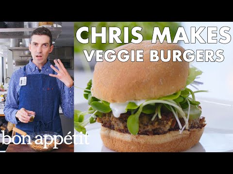 Chris Makes Veggie Burgers | From the Test Kitchen | Bon Appétit
