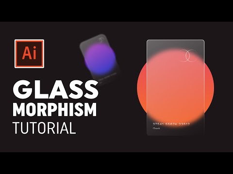 Trendy Glass Morphism Effect - Illustrator tutorial